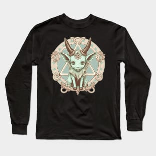 Pastel goth cute baphomet Long Sleeve T-Shirt